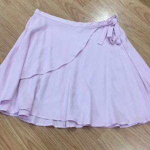 never worn pink wrap skirt